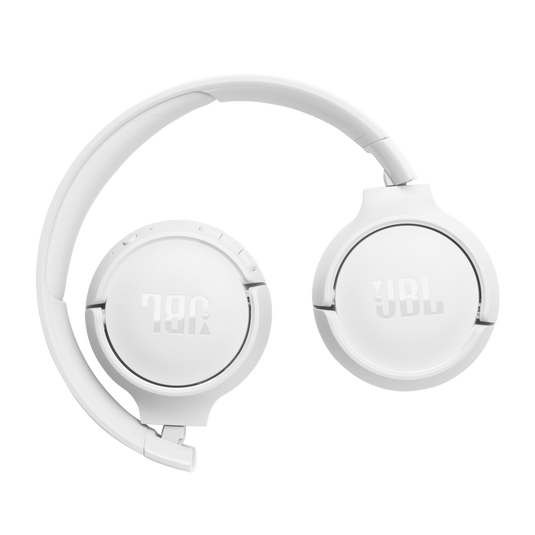 JBL Tune 520BT vista plegada compacta blanca