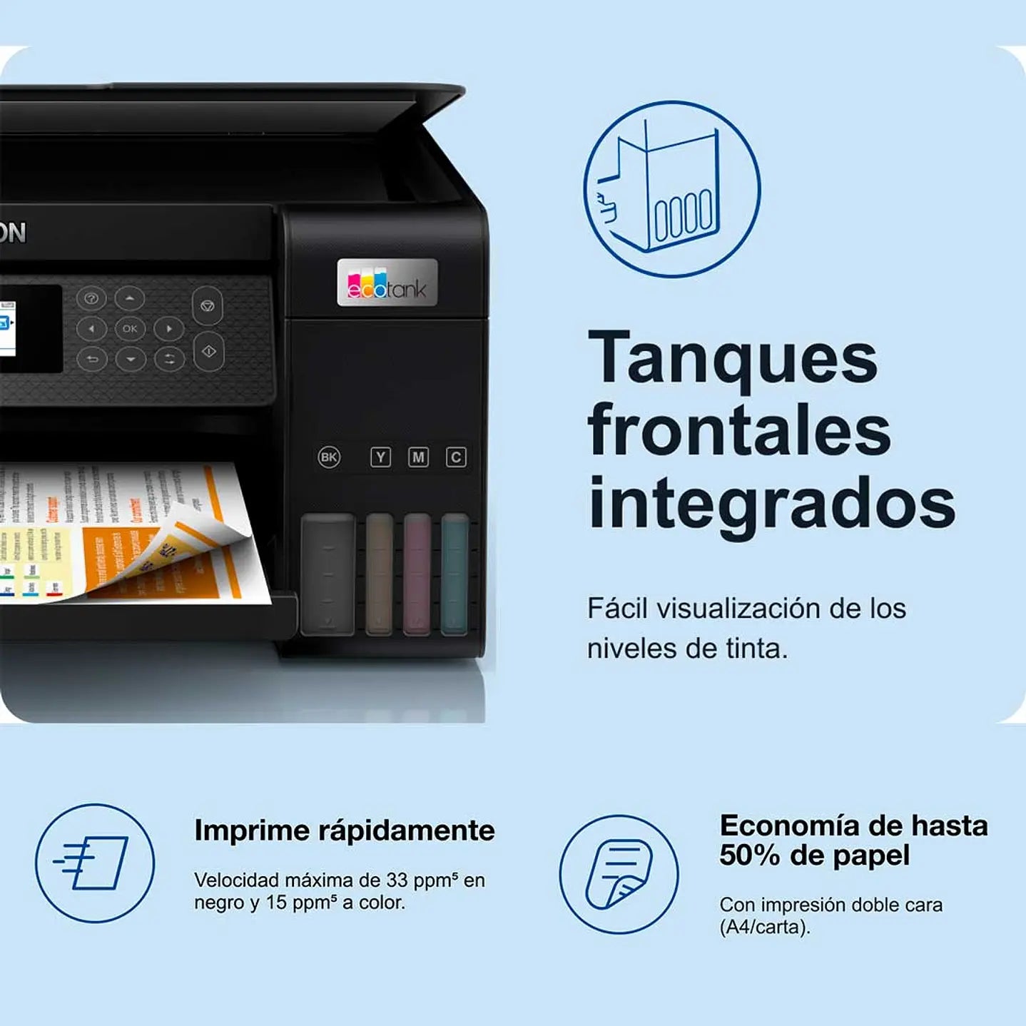 Impresora Epson Multifuncional EcoTank L3210