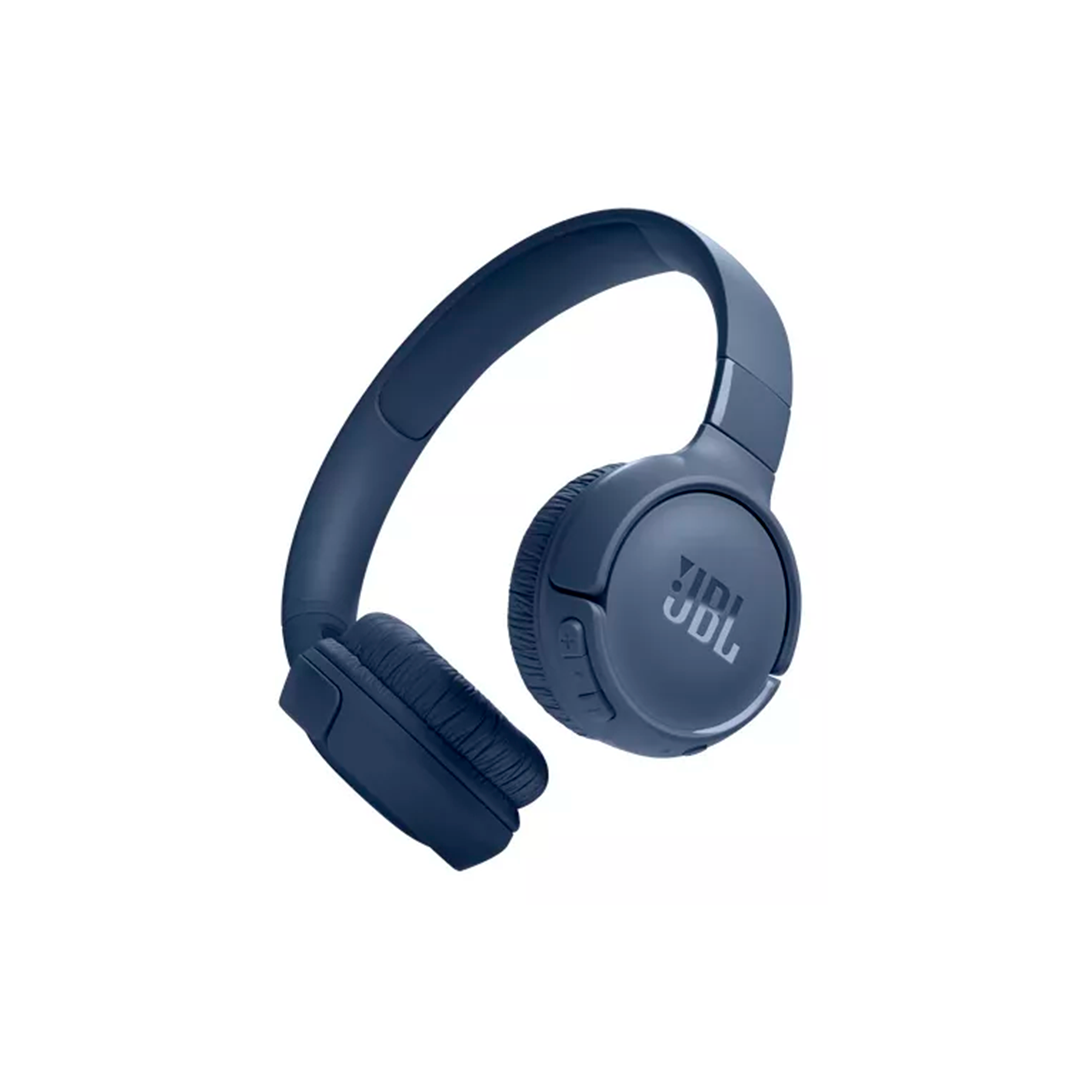 JBL Tune 520BT vista frontal en color azul
