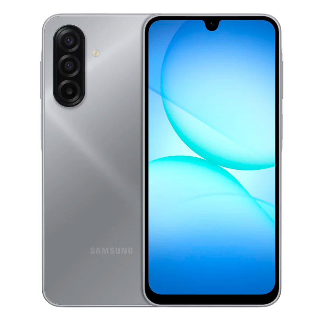 Samsung Galaxy A17 4G vista frontal completa, pantalla AMOLED