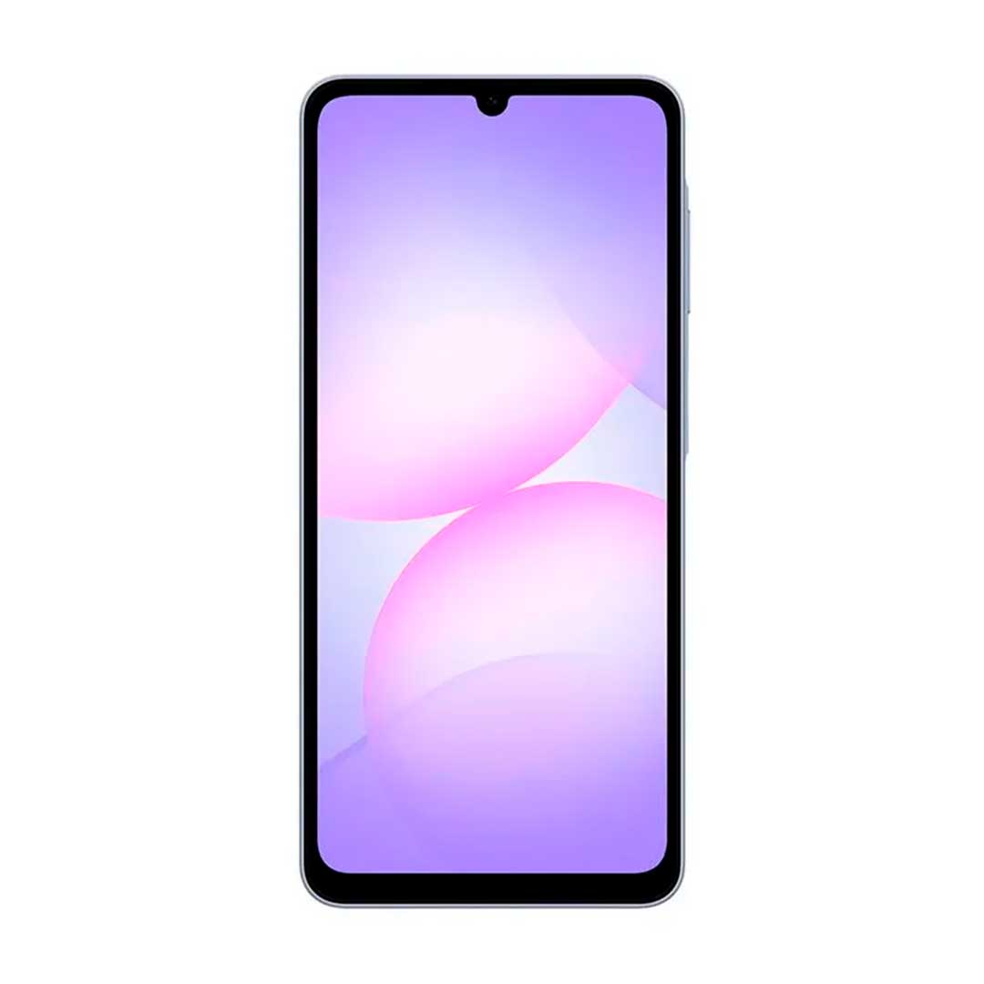 Samsung Galaxy A07 detalle lateral con perfil elegante