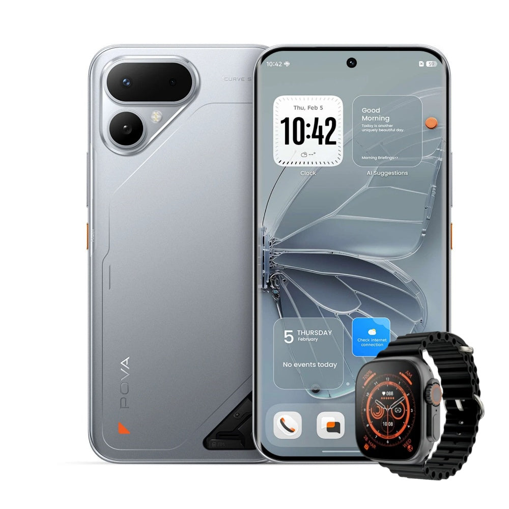 Celular TECNO POVA Curve 2 5G | 256GB 8GB RAM AMOLED 144Hz Batería 8000mAh
