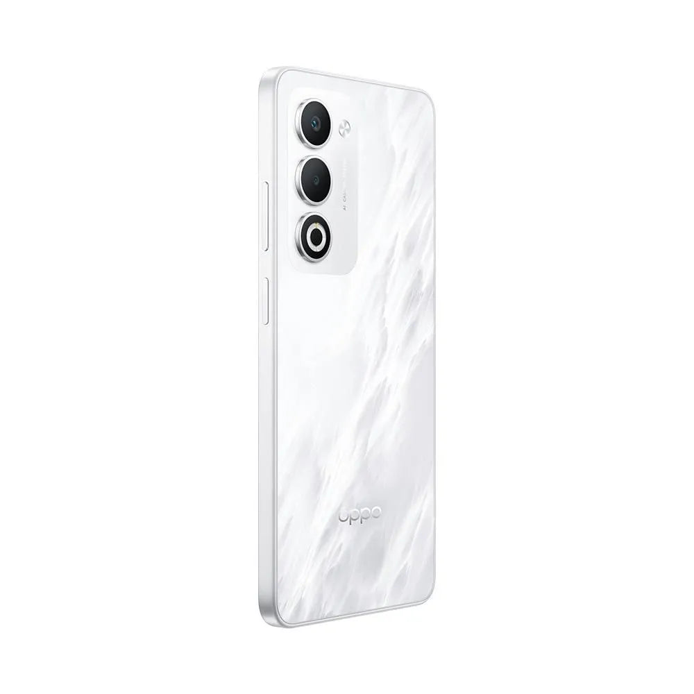 OPPO A5 vista lateral derecha con botones y marco