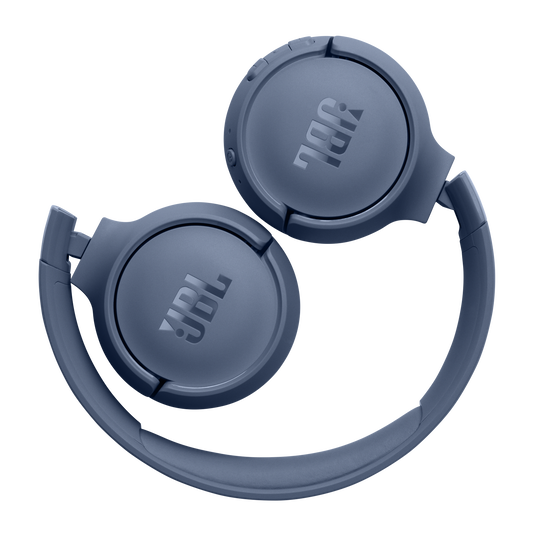 JBL Tune 520BT vista plegada regular en color azul
