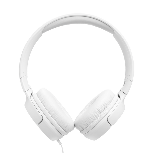 JBL Tune 520C USB-C vista frontal en blanco