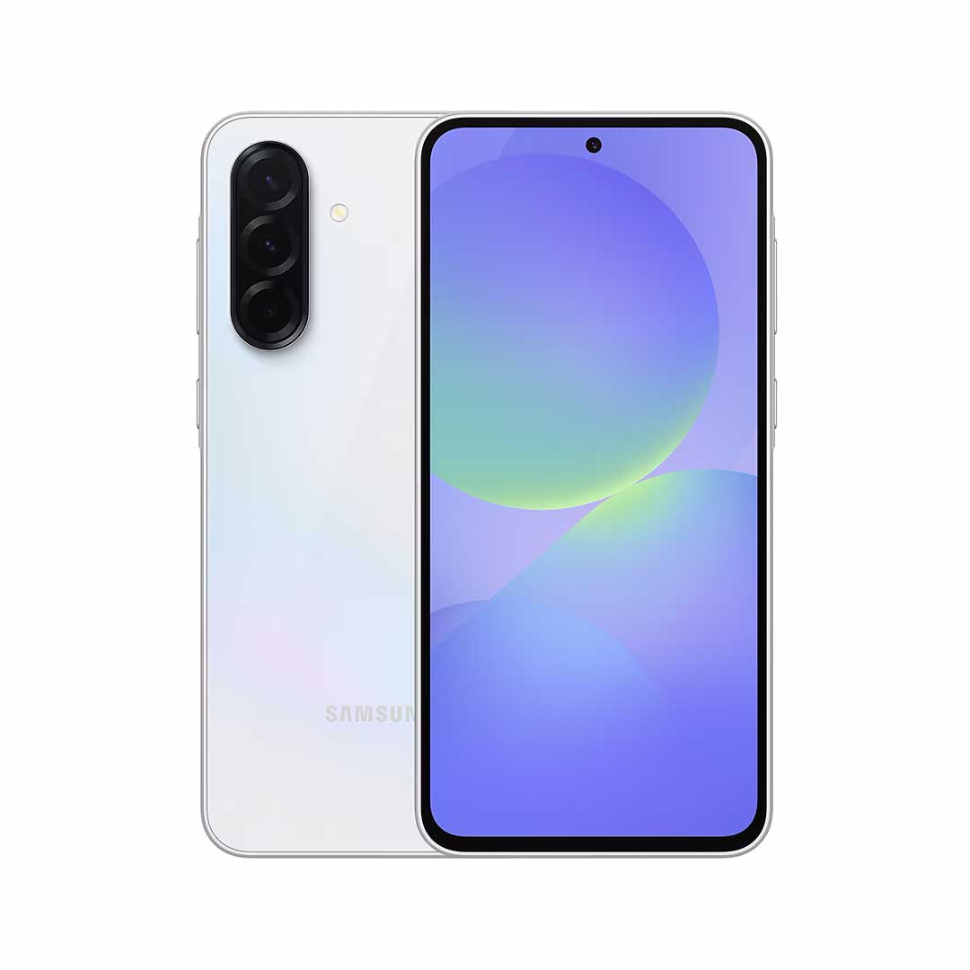 Samsung Galaxy A36 5G blanco, vista frontal del celular