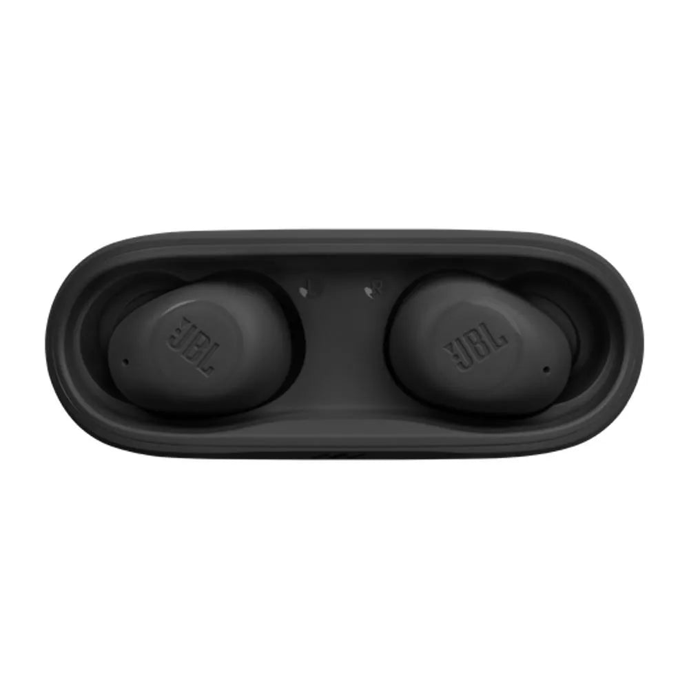 JBL Wave Buds 2 vista lateral en color negro