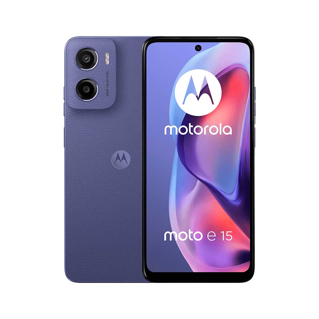 Celular Motorola Moto E15 | 64GB 2GB RAM Pantalla 90Hz Batería 5200mAh Cámara 32MP