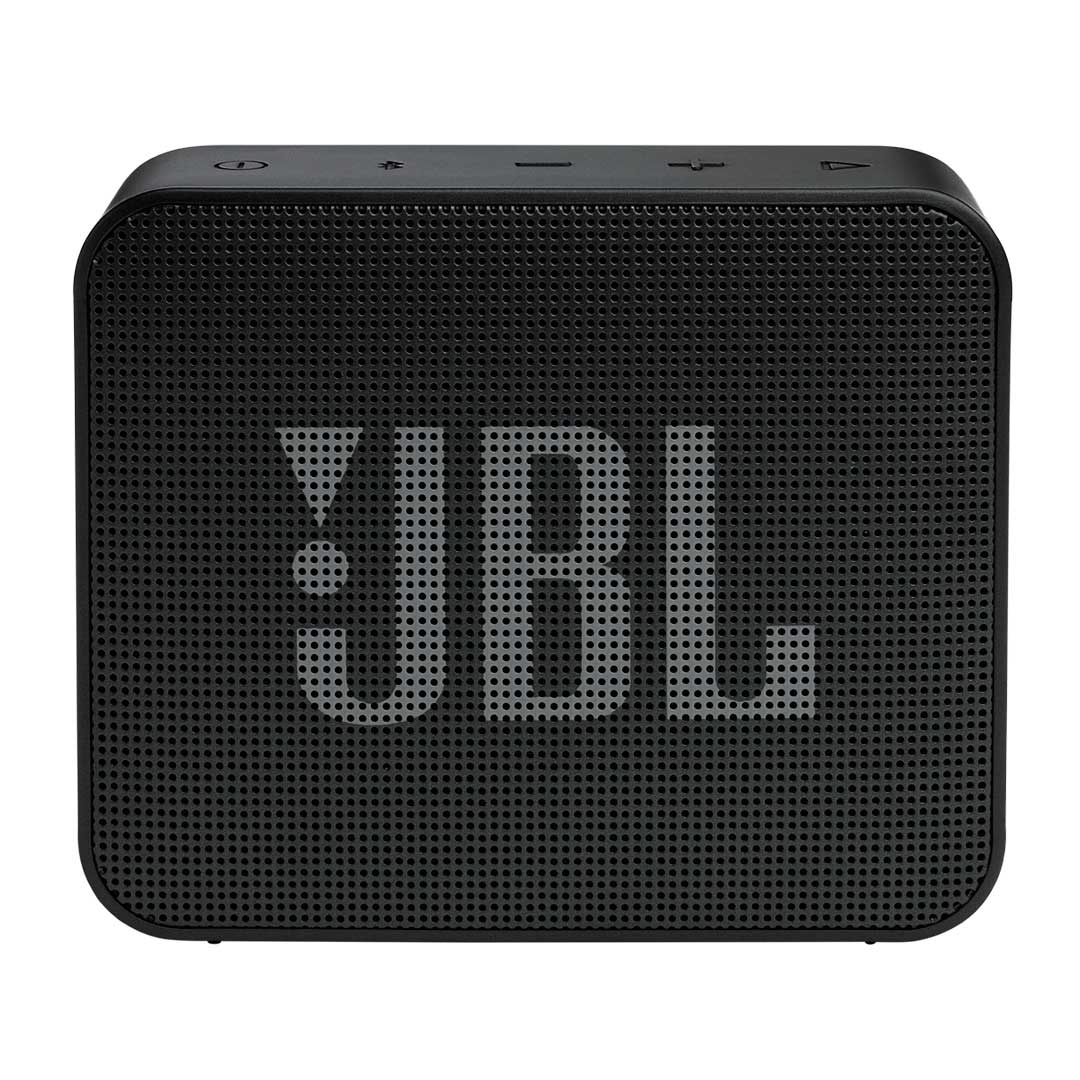 JBL GO Essential 2 negro, vista frontal del parlante portátil