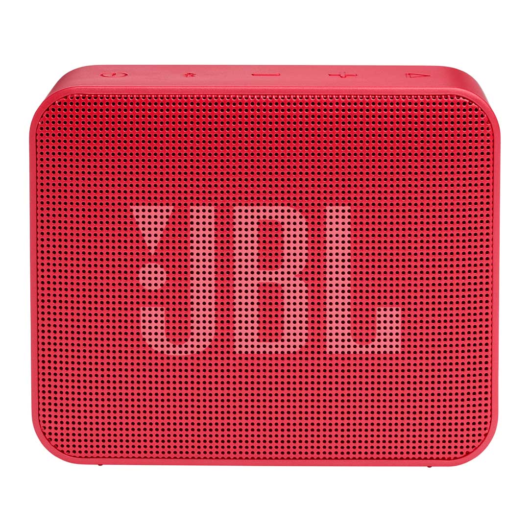 JBL GO Essential 2 rojo, vista frontal del parlante Bluetooth