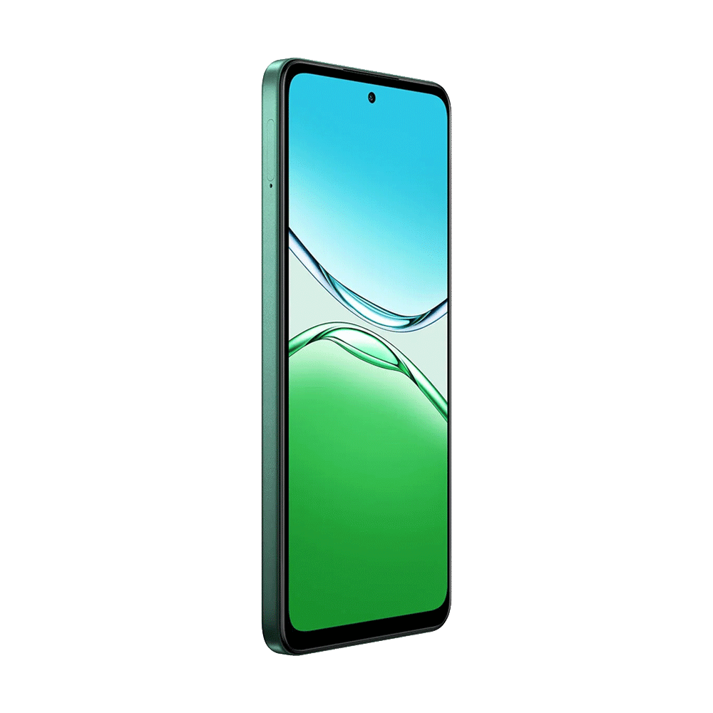 OPPO A5 vista lateral con perfil delgado y botones