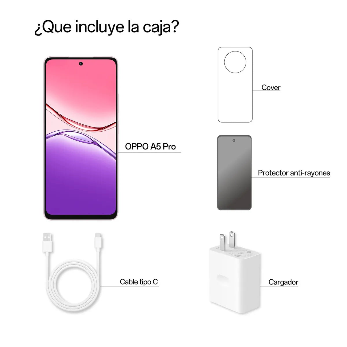 Celular OPPO A5 Pro 5G | Pantalla 120Hz Batería 5800mAh IP69 Grado Militar IA