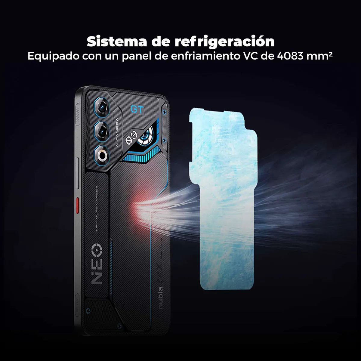 Celular Gamer ZTE Nubia Neo 3 GT 5G | 256GB 8GB RAM AMOLED 120Hz Gamer Batería 6000mAh