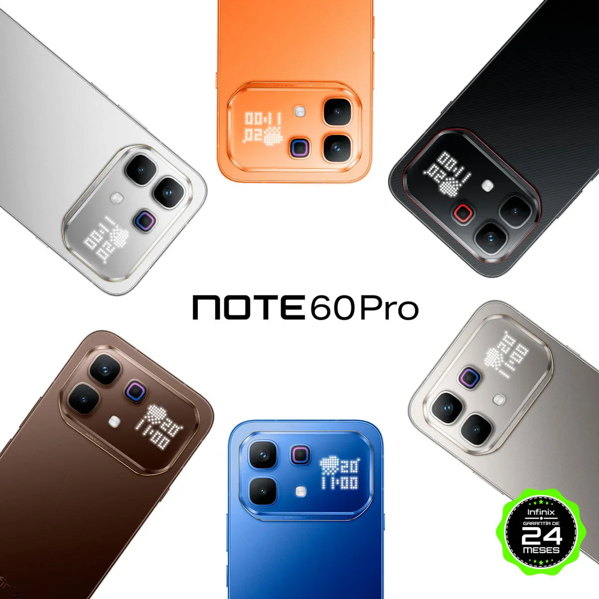 Celular Infinix Note 60 Pro | 256GB 8GB RAM AMOLED Curva 120Hz Cámara 108MP Carga 70W