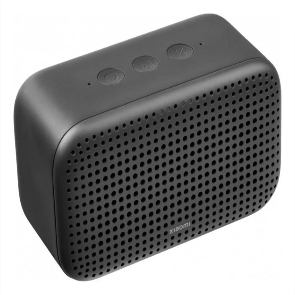 Xiaomi Smart Speaker vista frontal con diseño cilíndrico y rejilla superior