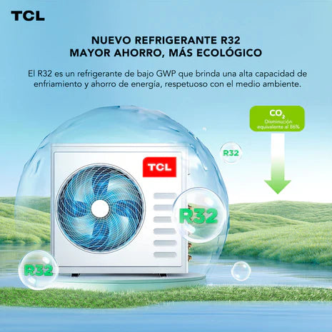 Aire Acondicionado Minisplit TCL SaveIN Inverter 12000 BTU WIFI 220V | Frío y Calor Clase A++ R32 SEER 6.1