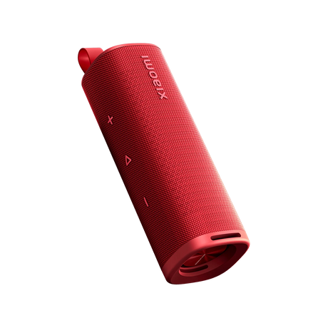 Xiaomi Sound Outdoor vista lateral, parlante portátil rojo