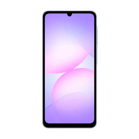 Samsung Galaxy A07 detalle lateral con perfil elegante