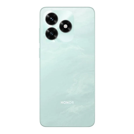 Honor X5C vista lateral con cargador y cable