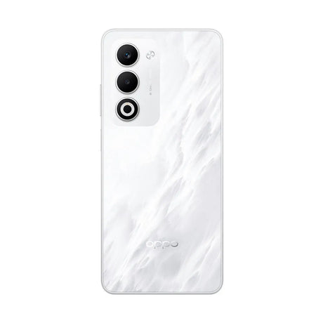 OPPO A5 detalle superior del diseño blanco resistente