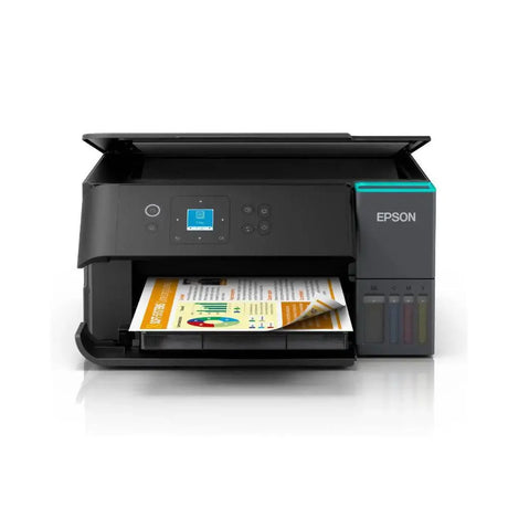 Impresora Multifuncional Epson EcoTank L4360 vista frontal con pantalla LCD