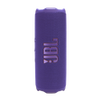 JBL Flip 7 vista frontal morada, diseño portátil