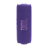 JBL Flip 7 vista frontal morada, diseño portátil