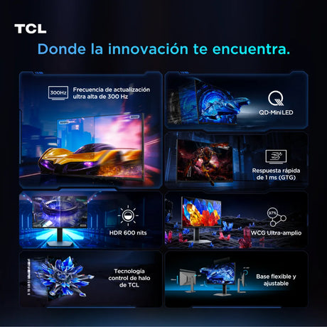 TCL 25G64 monitor gamer 25 pulgadas QD-Mini LED frontal