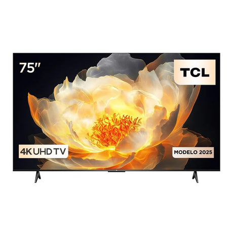 Televisor TCL 75V6C 75 pulgadas, vista frontal 4K QLED Smart TV