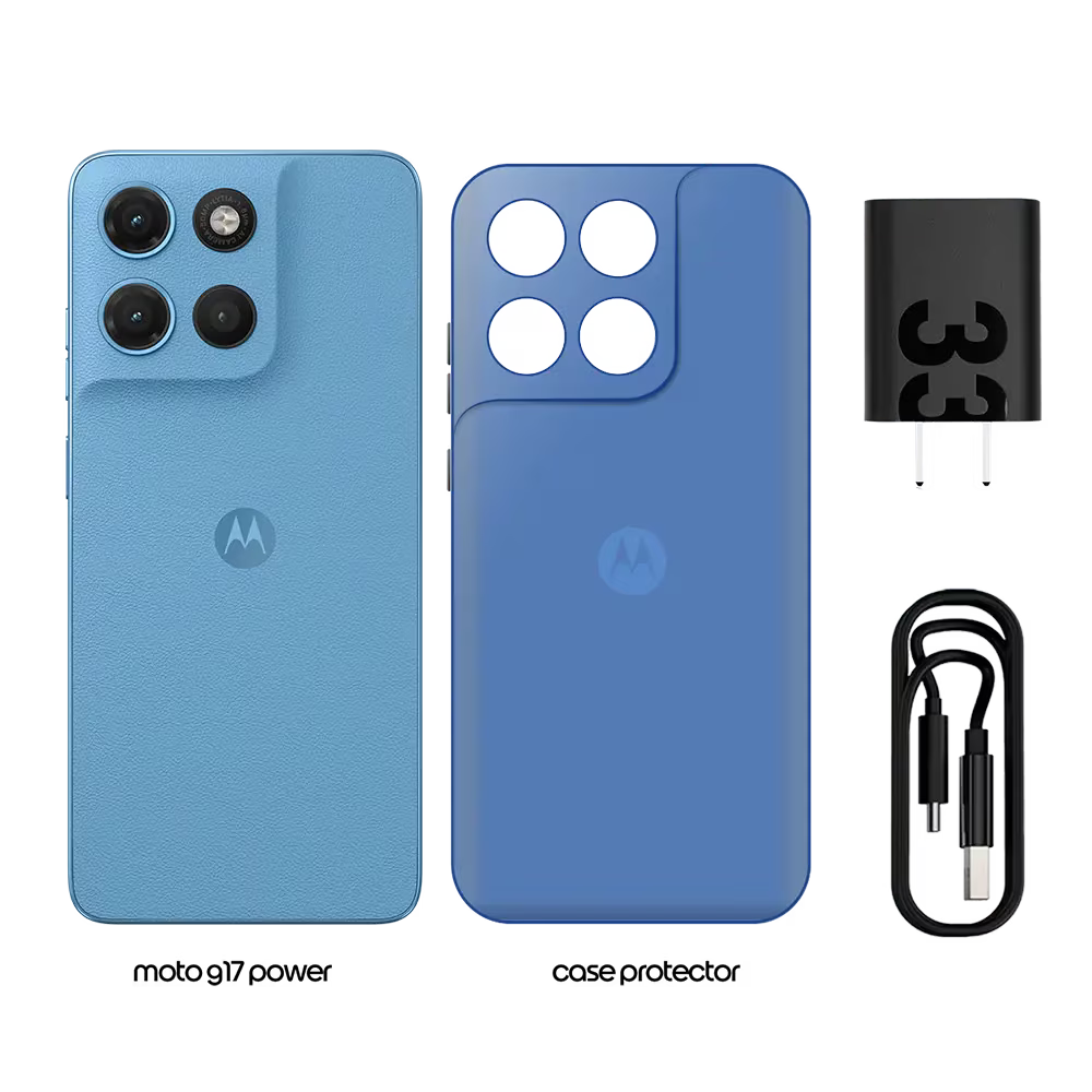 Celular Motorola Moto G17 Power | 256GB 4GB RAM Batería 6000mAh Cámara 50MP