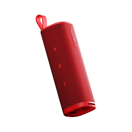 Xiaomi Sound Outdoor vista frontal, parlante portátil rojo