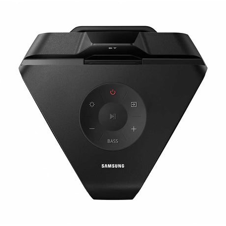 Samsung MX-T50 y MX-T70 vista trasera con puertos y accesorios