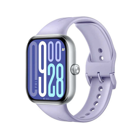 Reloj Redmi Watch 5 morado, vista frontal con correa