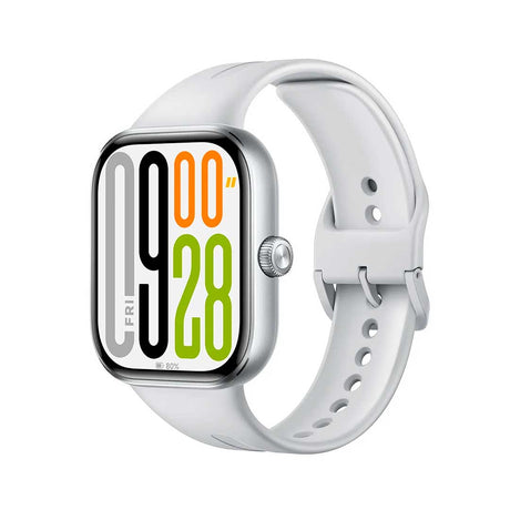 Reloj Redmi Watch 5 plateado, vista frontal elegante