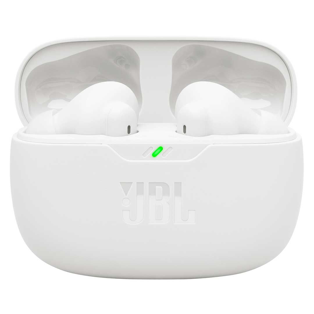 JBL Wave Beam 2 true wireless, vista lateral en negro