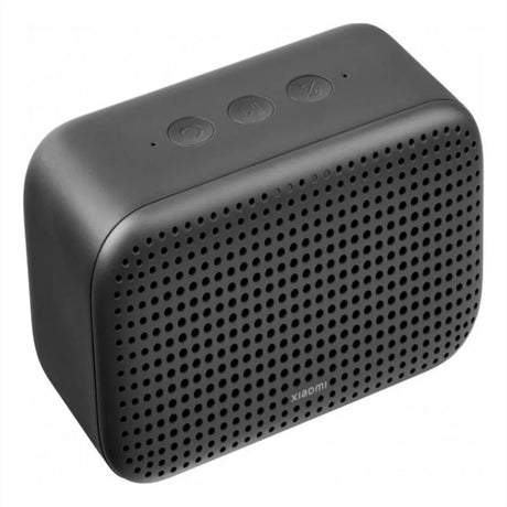 Xiaomi Smart Speaker vista frontal con diseño cilíndrico y rejilla superior
